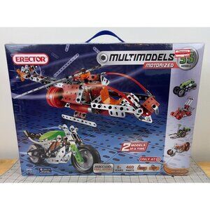 Erector Multimodels Motorized Building Set 35 Models 460 Parts New Ages 8+